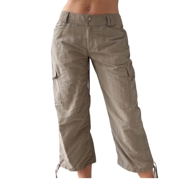 The North Face Pants - The North Face Mid Rise Nylon Cargo Hiking Lightweight Pants Size 12